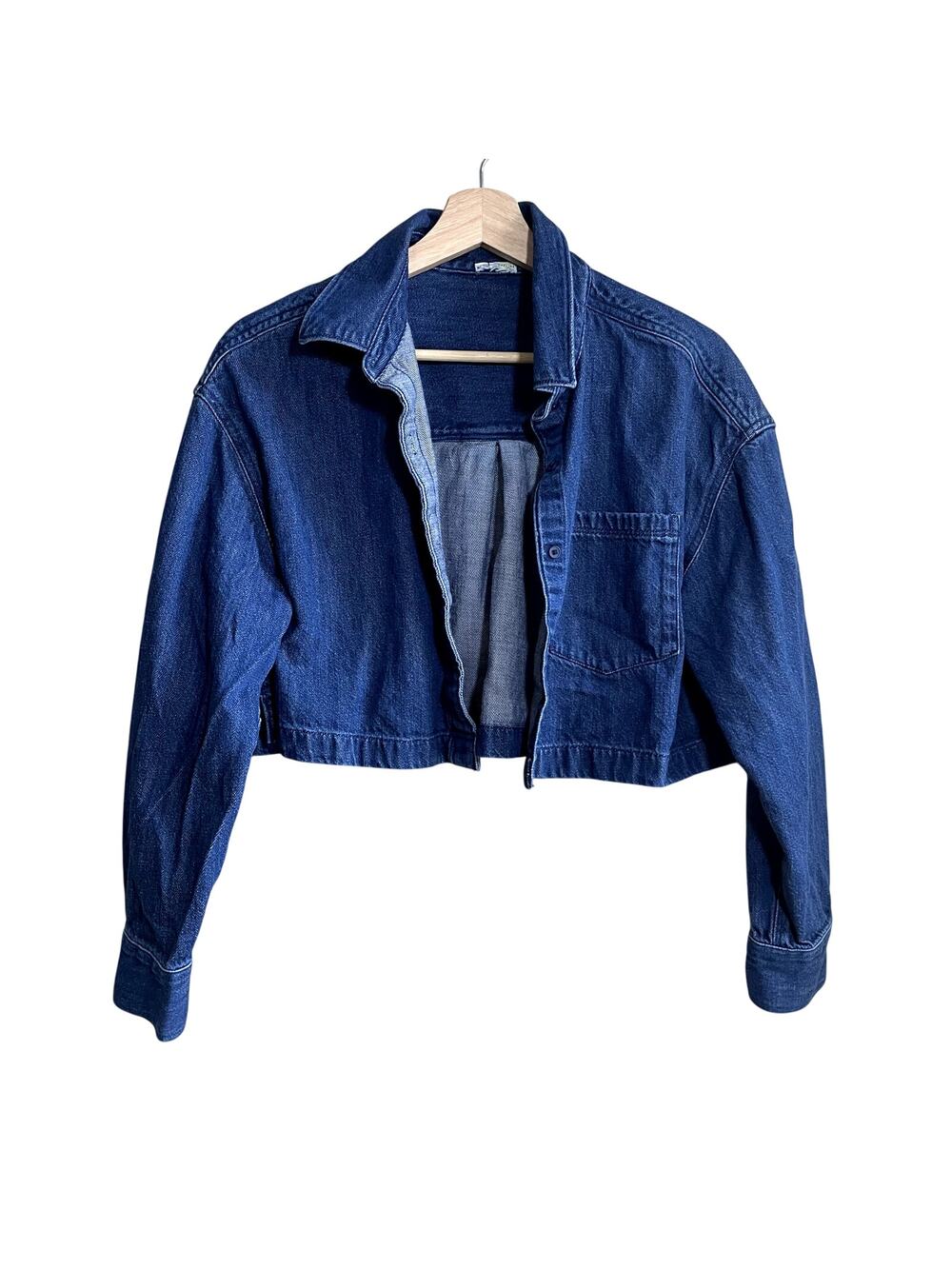 Offline by aerie cropped 90s vintage jean jacket women's size XS cotton blend